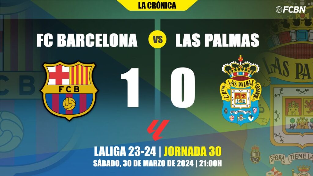 Raphinha señala el camino frente a Las Palmas a un Barça sin pólvora (1-0)