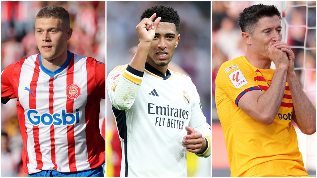 Así está la lucha por el Pichichi tras los goles de Lewandowski, Dovbyk y Bellingham