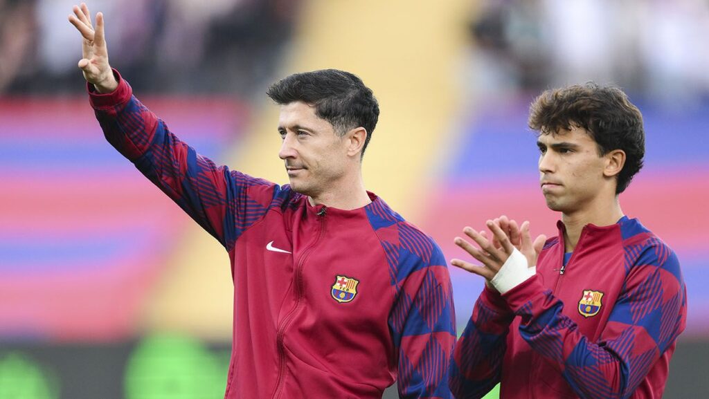 Lewandowski y Joao Félix serían claves para Joan Laporta en el Barça 24/25