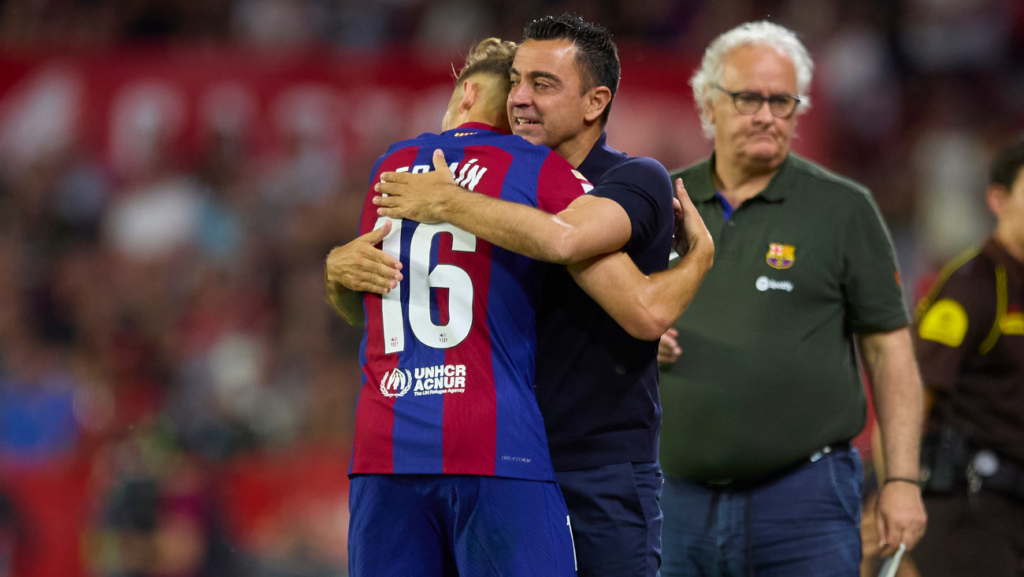 Fermín López vuelve a defender a Xavi Hernández por haber confiado en él