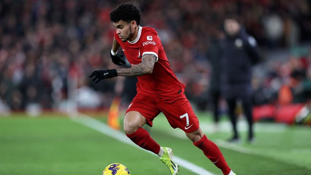 Luis Díaz durante un partido