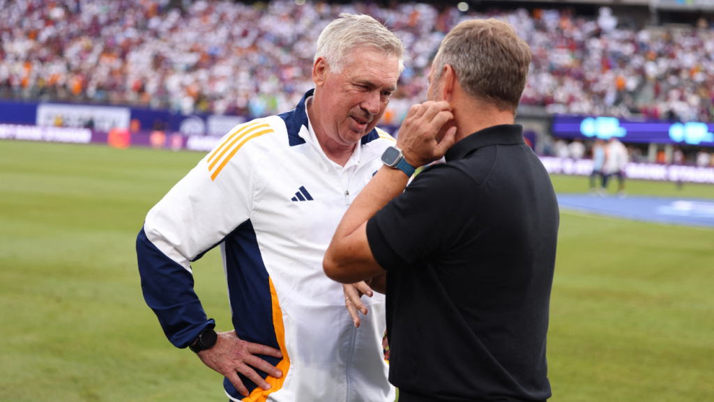 ¡Encuentro de ‘titanes’! Hansi Flick y Carlo Ancelotti, frente a frente en la cumbre de entrenadores