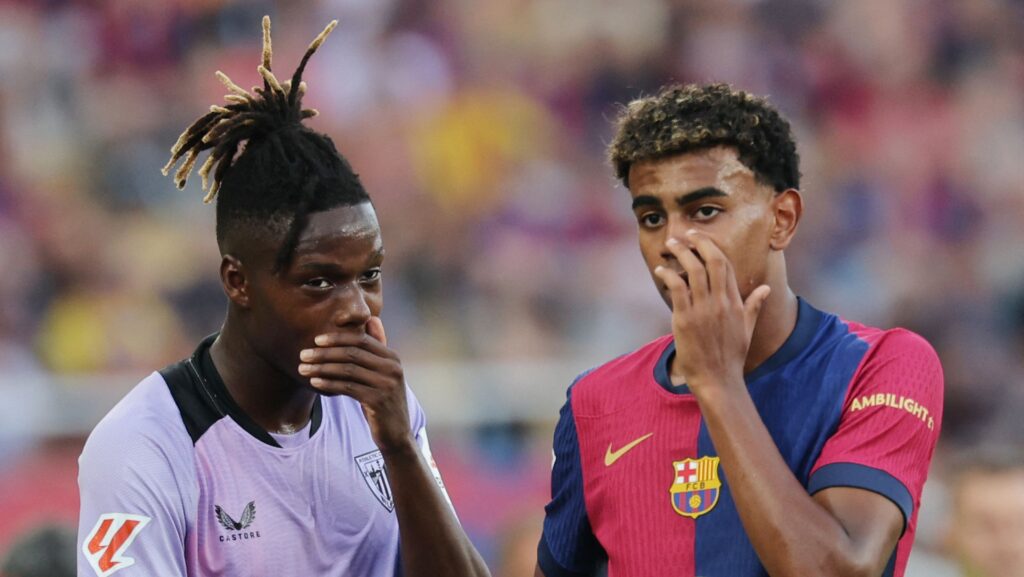 Lamine Yamal «ficha» a Nico Williams para su equipo ideal de 7 jugadores