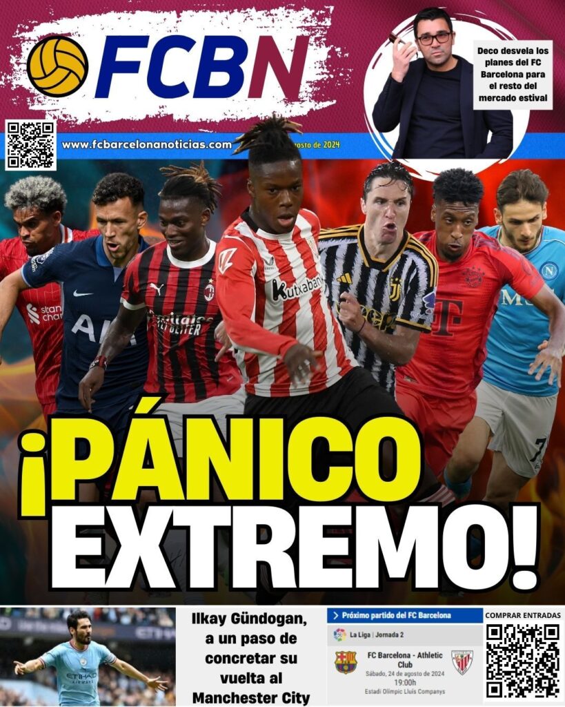 Portada FCBN 21/08/2024: ¡PÁNICO EXTREMO!