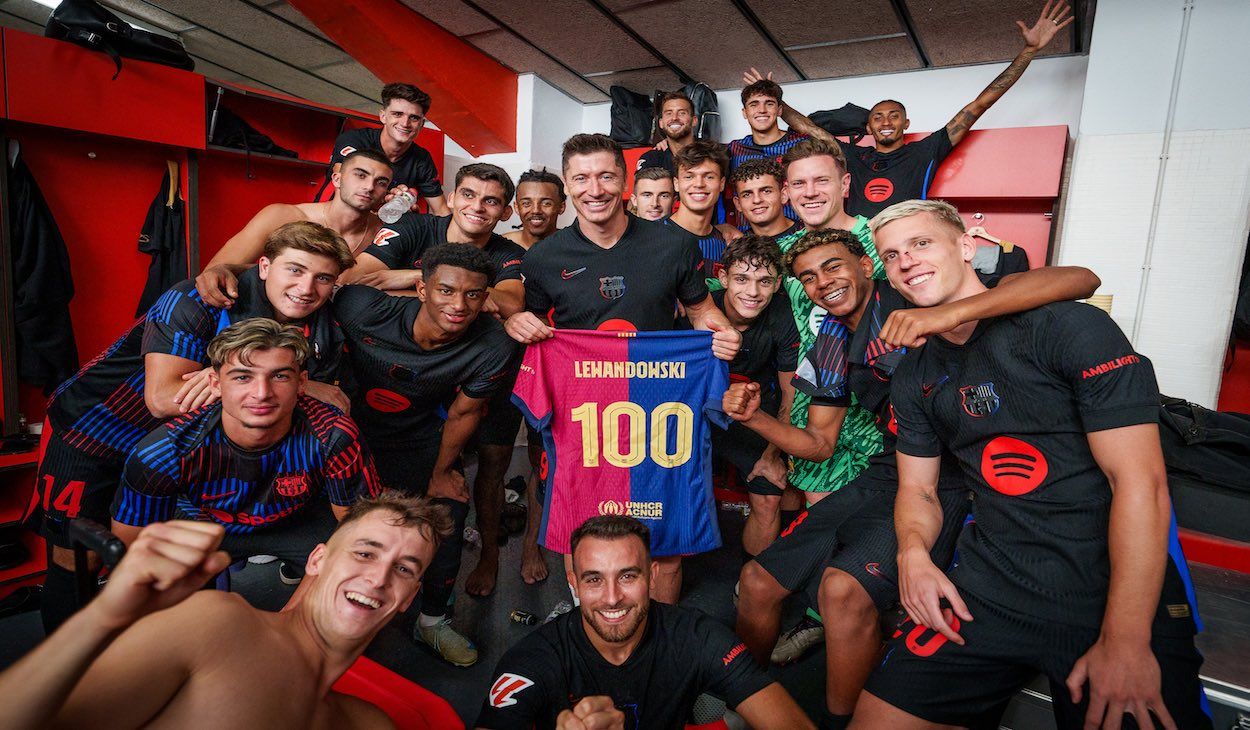 Robert Lewandowski 100 partidos FC Barcelona Robert Lewandowski 100 partidos FC Barcelona