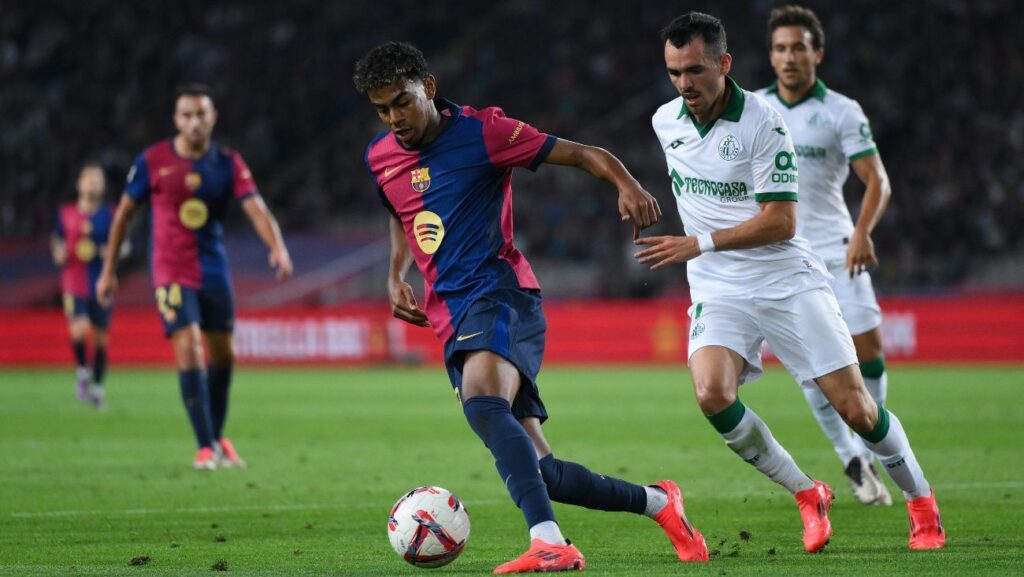¿Necesita descanso? Lamine Yamal terminó físicamente al límite en el duelo ante el Getafe