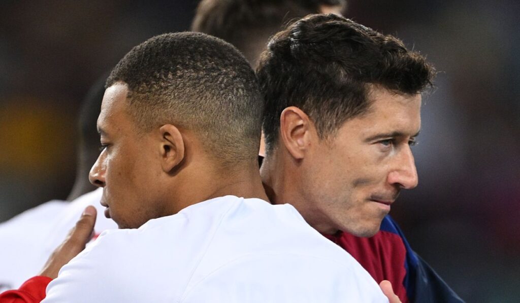 Los números de Robert Lewandowski ‘destrozan’ a Kylian Mbappé