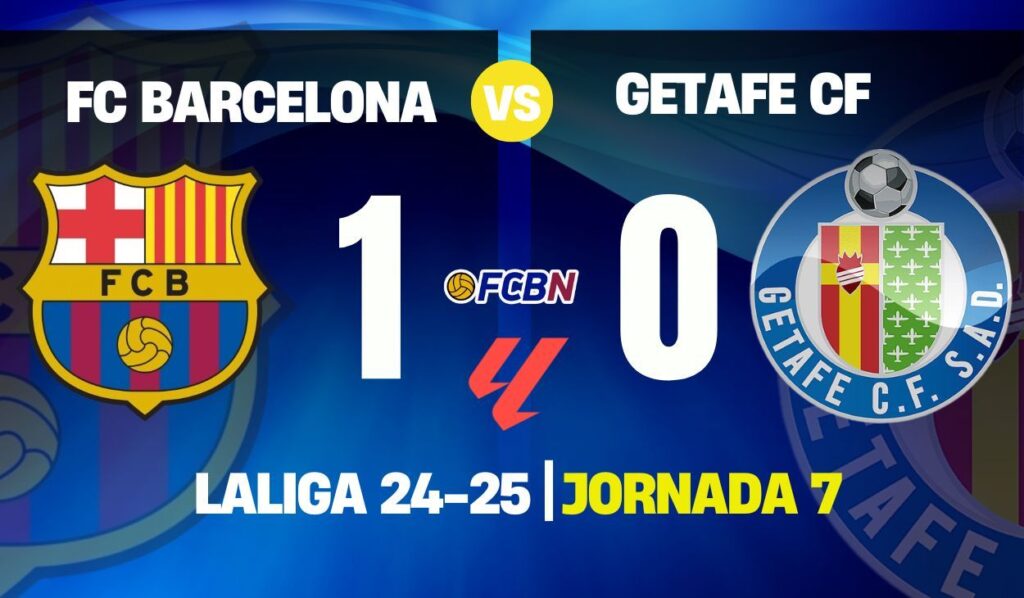 FC Barcelona 1-0 Getafe: 21 de 21 del súper líder de LaLiga 2024/25