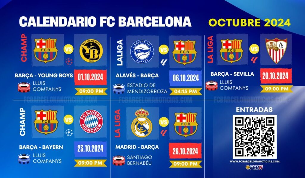 Calendario del FC Barcelona en octubre: Bayern, Real Madrid…