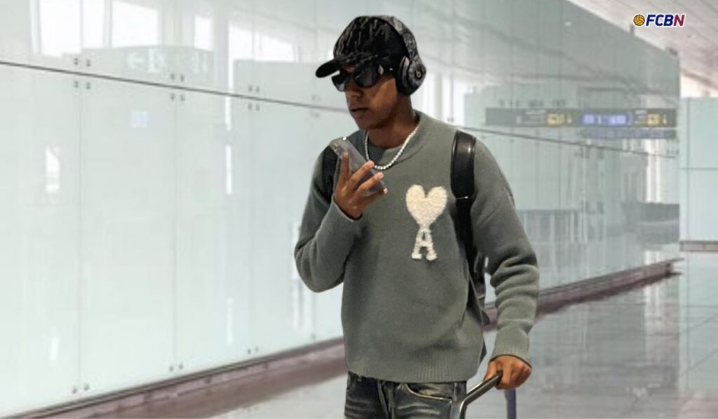 ¡Lamine Yamal rompe su silencio a su llegada a Barcelona!