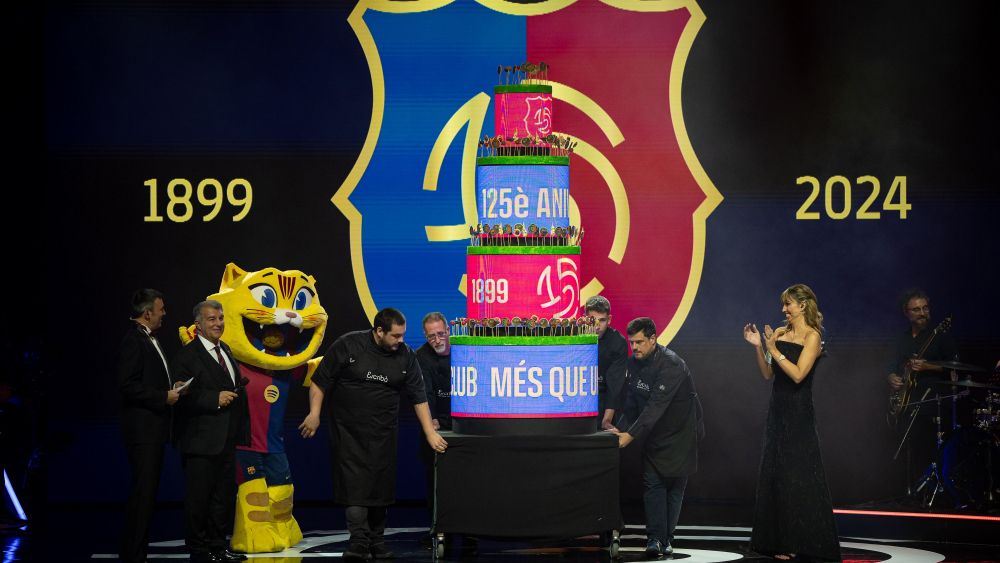 Pastel para el Barça en la Gala 125 aniversario