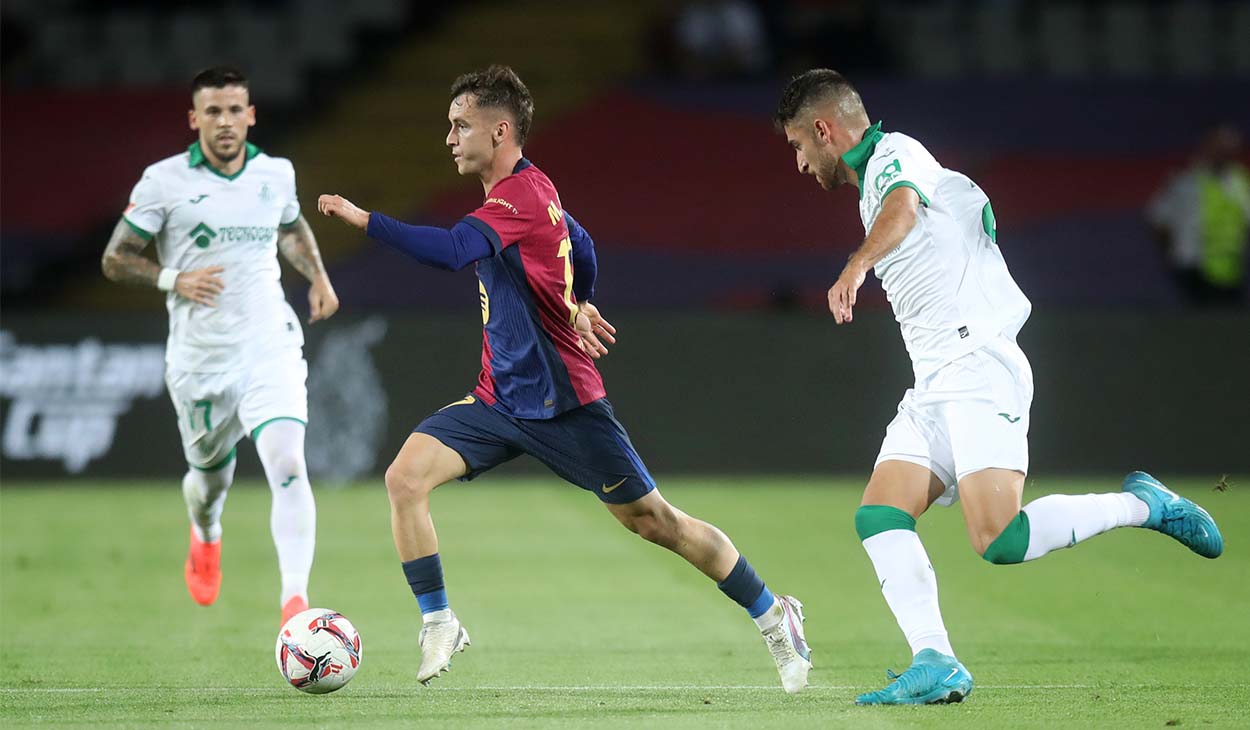 Marc Casadó durante un Barça-Getafe Marc Casadó durante un Barça-Getafe