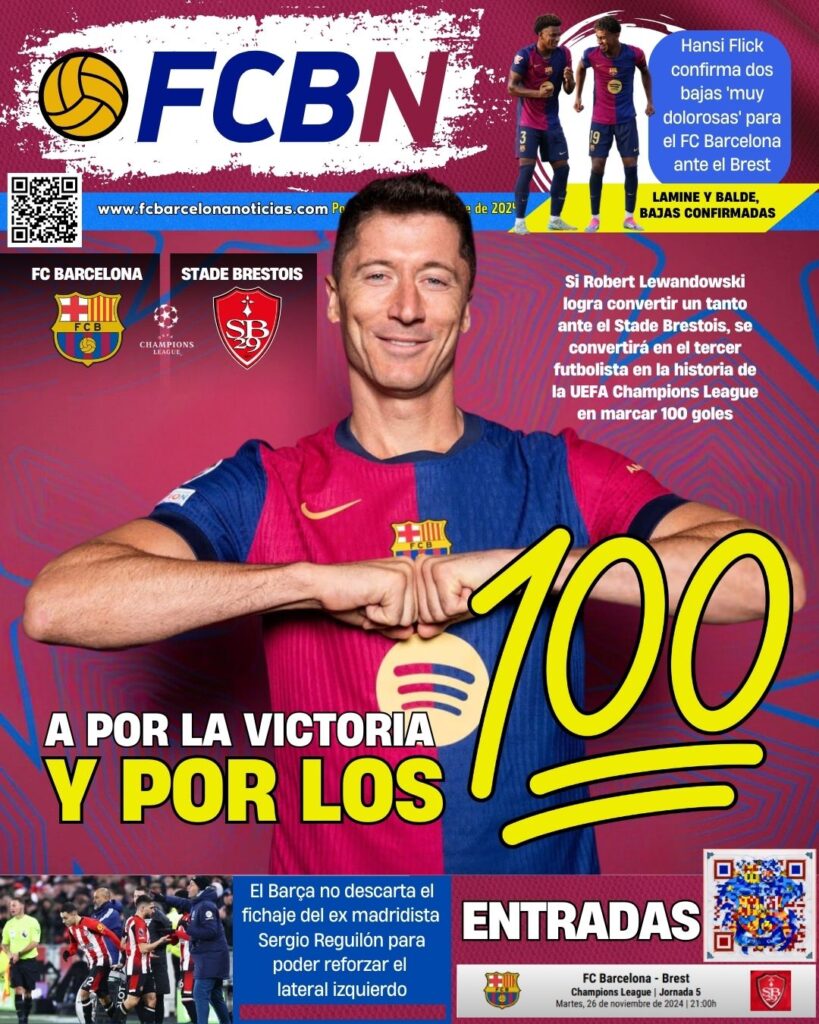Portada de FCBN 26/11/2024: A POR LA VICTORIA Y A POR LOS 100