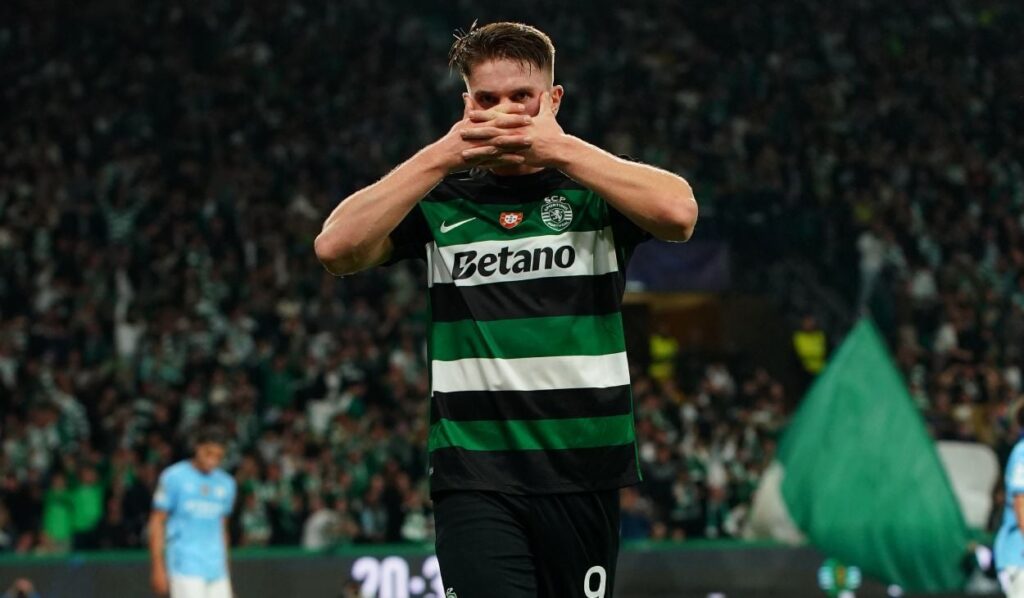 Viktor Gyökeres demostró que es el ‘9’ ideal para el Barça con un ‘hat-trick’ al Manchester City