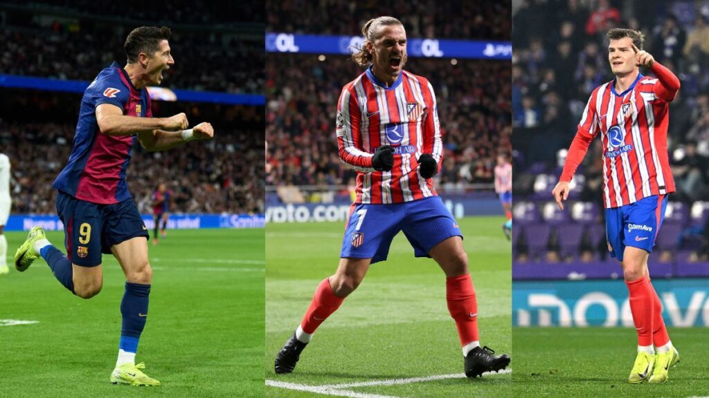 Lewandowski suma más dianas en LaLiga que los dos máximos goleadores del Atlético juntos