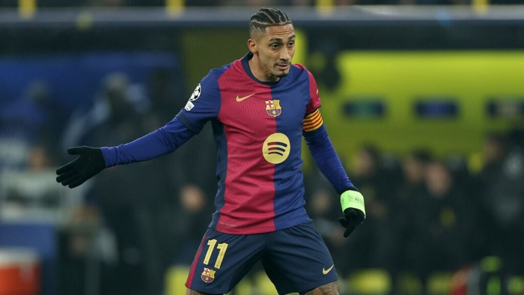 Raphinha imparable: Su sorprendente efectividad goleadora en la Champions