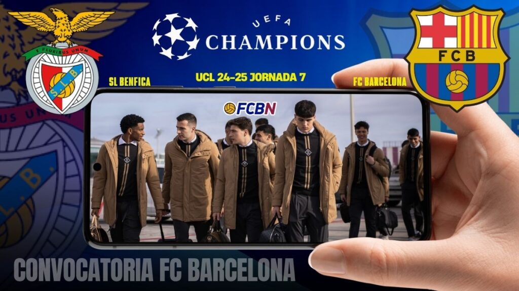 Convocatoria del FC Barcelona contra el SL Benfica – Champions League 2024/25