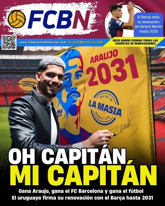 Portada FCBN 24 01 2025 Ronald Araujo renovado FC Barcelona