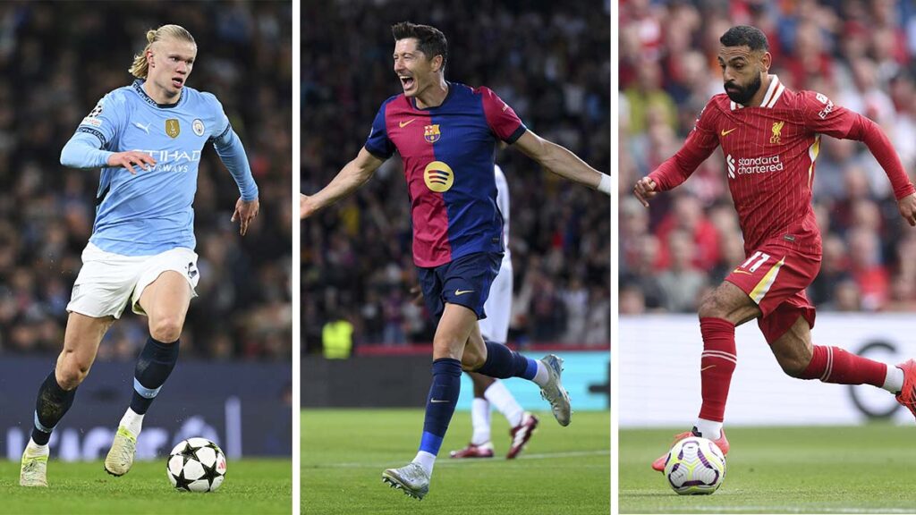Clasificación Bota de Oro 2024-25: Salah, Haaland y Lewandowski lideran el TOP-10
