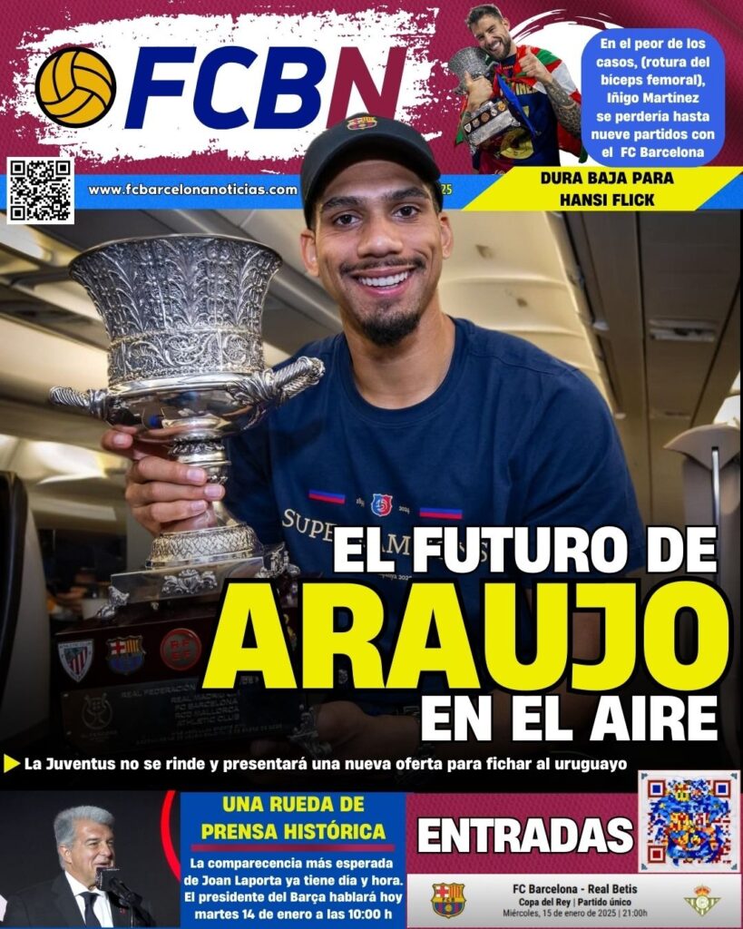 Portada de FCBN 14/01/2025: EL FUTURO DE ARAUJO, EN EL AIRE