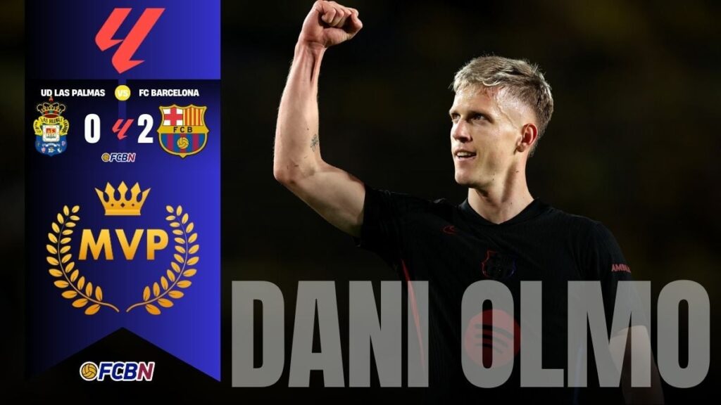 Dani Olmo: golazo en el momento justo para guiar al Barça a la victoria en Gran Canaria