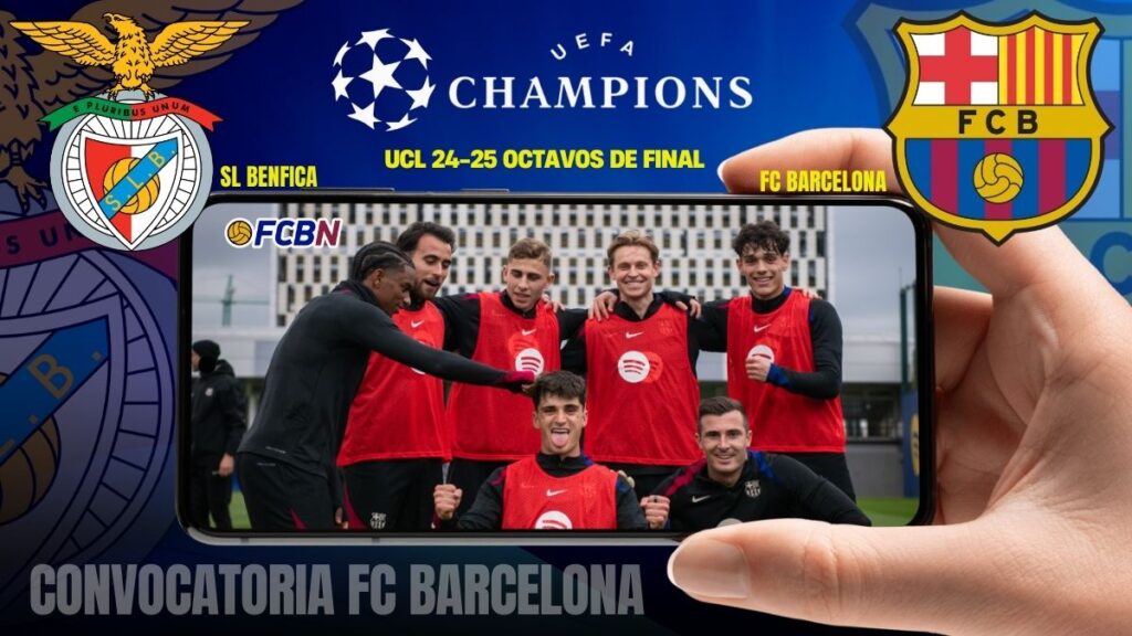 Convocatoria del FC Barcelona contra el Benfica – Champions League 2024/25
