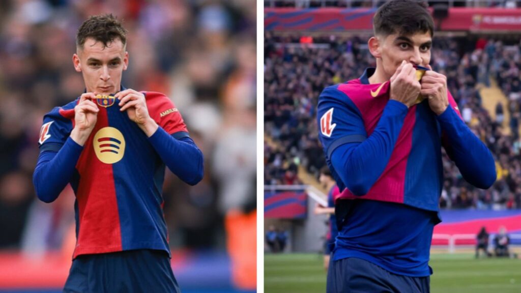 Gerard Martín y Marc Casadó se estrenan como goleadores del FC Barcelona