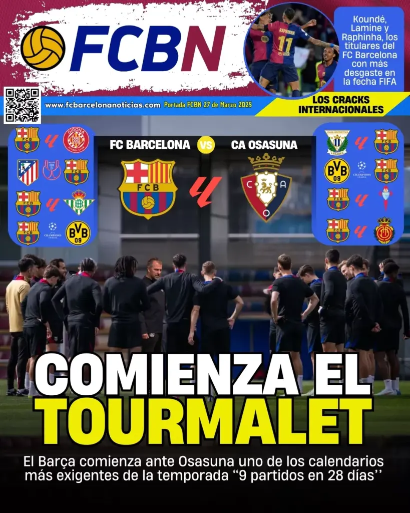 Portada FCBN 27/03/2025: COMIENZA EL TOURMALET