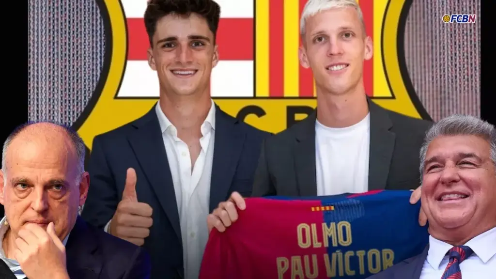 ¡BOMBAZO! El CSD estima recurso del Barça: Dani Olmo y Pau Víctor seguirán inscritos hasta el final de la temporada