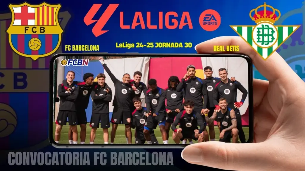 Convocatoria del FC Barcelona contra el Real Betis – LaLiga 2024/25