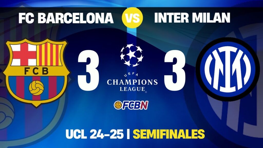FC Barcelona 3-3 Inter de Milán: semifinal de Champions de infarto y todo por decidir en Italia