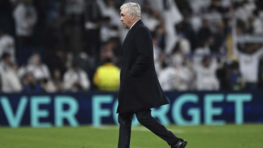 Carlo Ancelotti, después de un partido del Real Madrid