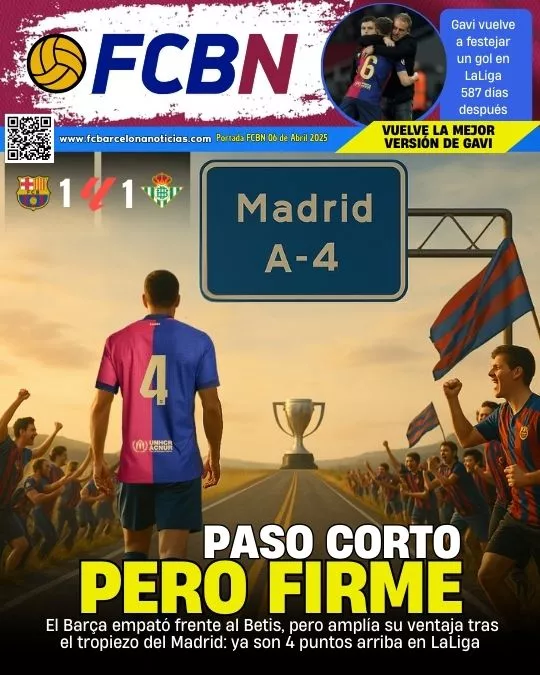 Portada FCBN 05/04/2025: PASO CORTO PERO FIRME
