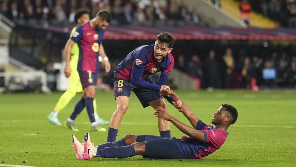 Ansu Fati, después de fallar una ocasión ante el Mallorca