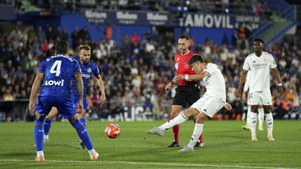 Arda Güler anotó el 0-1 parcial ante el Getafe