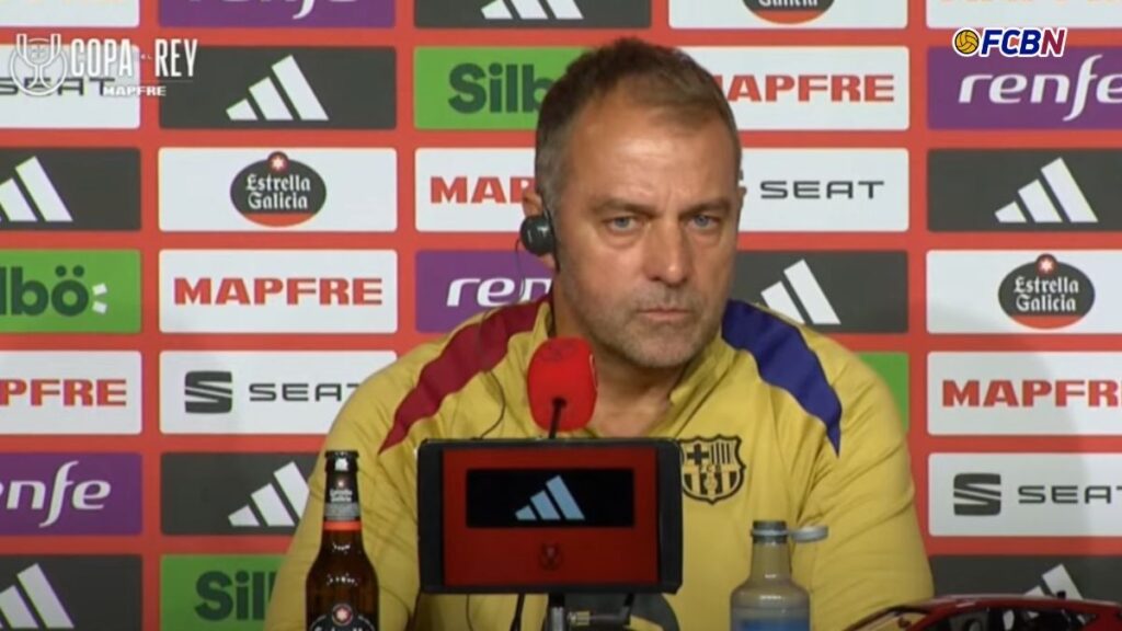 Flick lo deja claro antes de la final de Copa ante el Madrid: «Nuestro objetivo son los tres títulos»