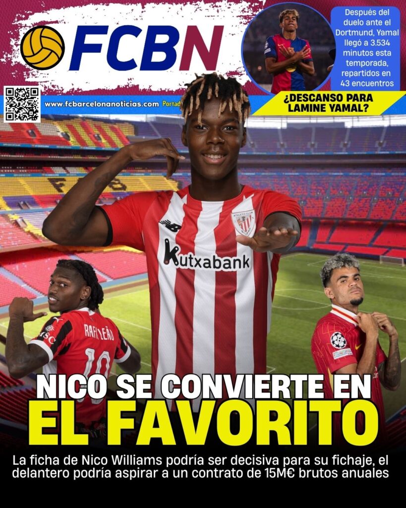 Portada FCBN 11/04/2025: NICO SE CONVIERTE EN EL FAVORITO