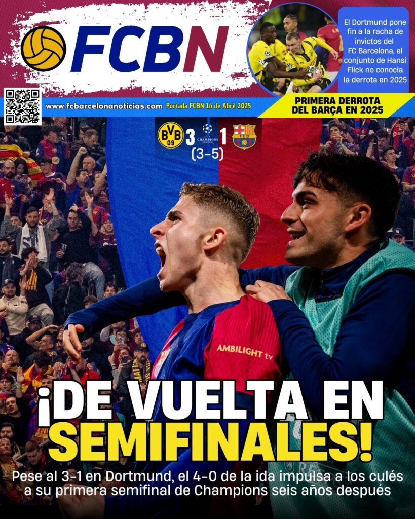 Portada FCBN 16/04/2025: ¡DE VUELTA EN SEMIFINALES!