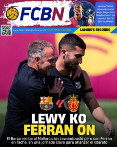 Portada FCBN 22/04/2025:  LEWY KO, FERRAN ON