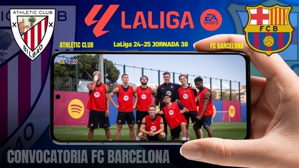 Athletic-Barcelona: Lista de convocados de Hansi Flick para el último partido de LaLiga 24-25