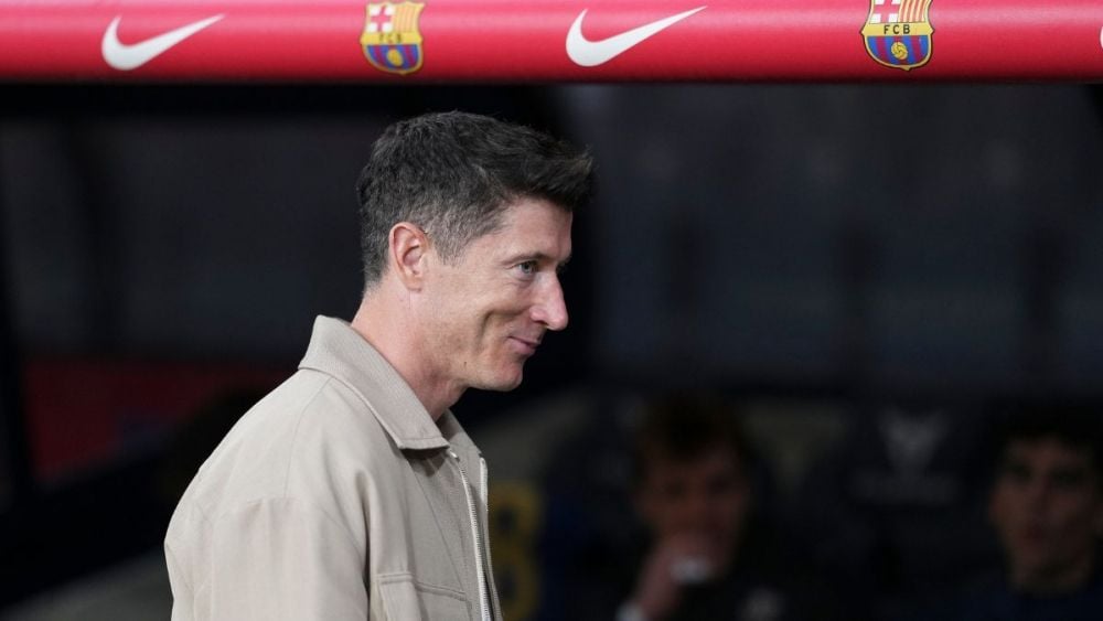Robert Lewandowski, delantero del FC Barcelona, en el partido ante el RCD Mallorca Robert Lewandowski, delantero del FC Barcelona, en el partido ante el RCD Mallorca