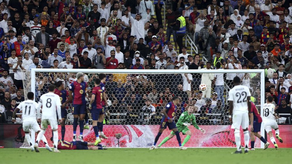 Rodrygo hizo un gol en la derrota del Madrid en la Supercopa de España (2-5)