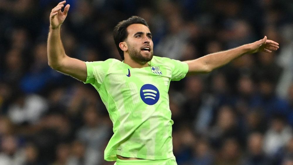 Eric García en el duelo entre el Inter y el FC Barcelona en la UEFA Champions League