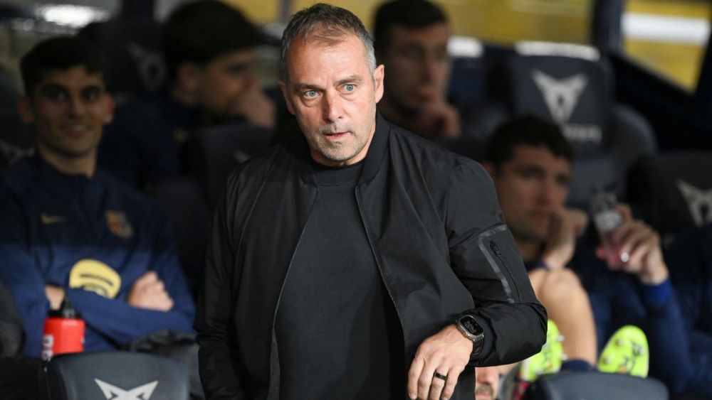 Hansi Flick, entrenador del FC Barcelona, en un duelo ante el Mallorca en LaLiga EA Sports Hansi Flick, entrenador del FC Barcelona, en un duelo ante el Mallorca en LaLiga EA Sports