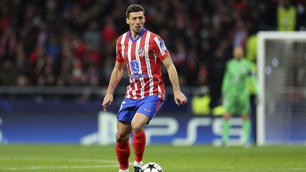 Clément Lenglet en un partido con el Atlético de Madrid