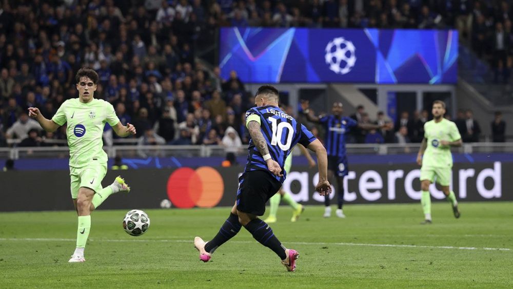 Lautaro Martínez anotó el 1-0 parcial para el Inter
