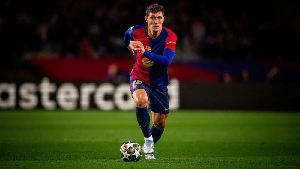 Andreas Christensen en el duelo entre el FC Barcelona y el Inter de Milán