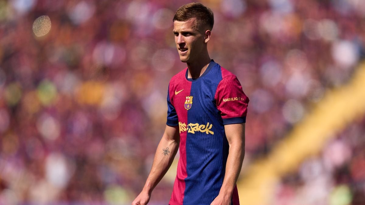 Dani Olmo en el duelo entre el FC Barcelona y el Real Madrid en LaLiga EA Sports