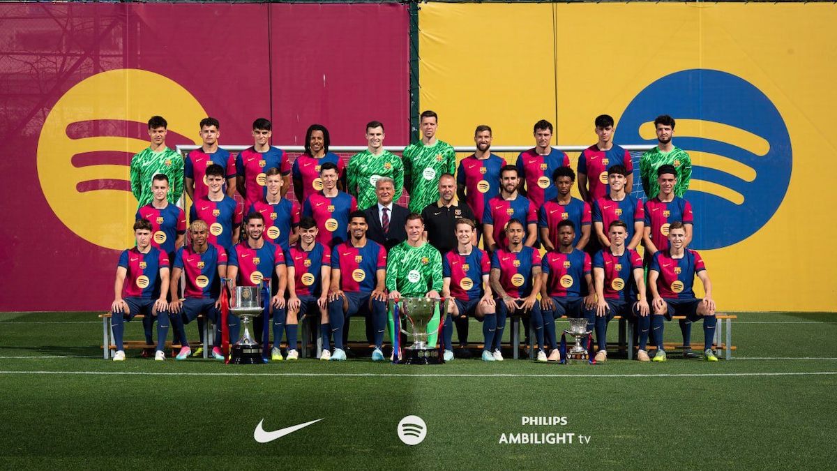 FC Barcelona: foto oficial de la temporada 2024/25 con el triplete