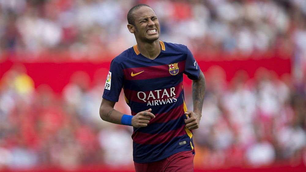 Neymar Jr., en un partido con el Barça en 2015